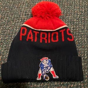 New Era Patriots Beanie with Pompom